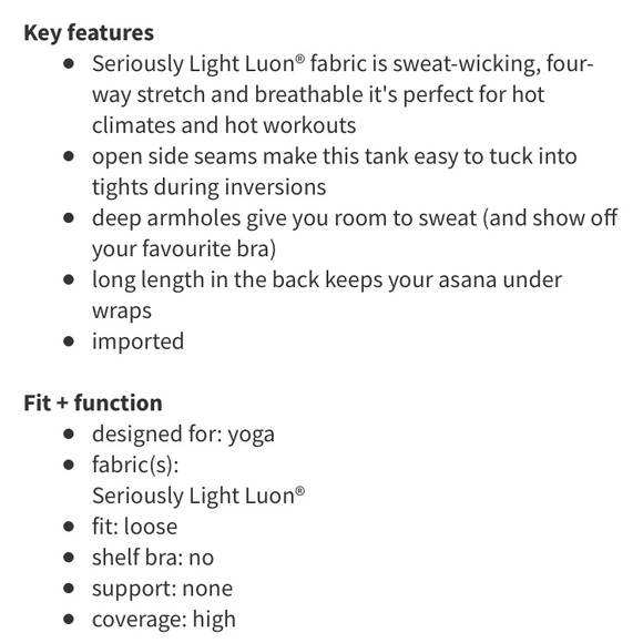 Lululemon Citta Singlet/ Tank - Picture 4 of 9